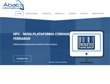 Tablet Screenshot of abacoinformatica.com.br